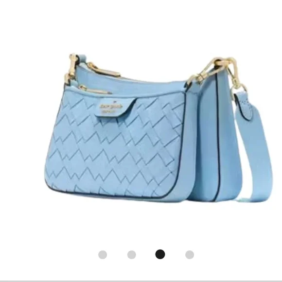 Kate Spade New York Duet Woven Leather Crossbody - Picture 3 of 7
